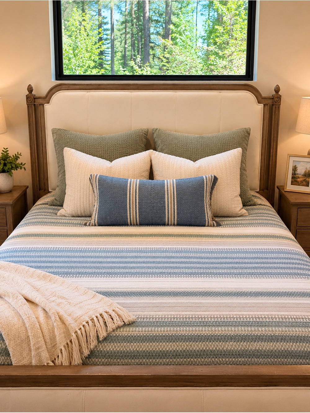 Coyuchi lost coast Queen Duvet Cover with 2 Standard Shams